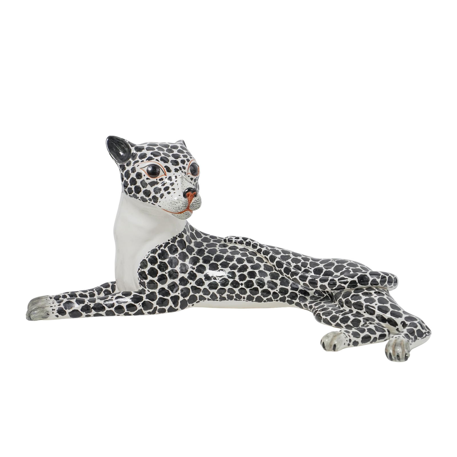 Italian Majolica Ceramic Cheetah (1 of 5)