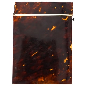 Antique Tortoise Hued Card Case