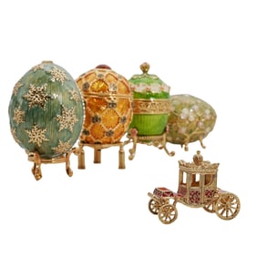 (4 Pc) Joan Rivers Imperial Treasure Eggs Collection
