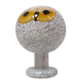 Oiva Toikka (1931-2019, Finnish) x Iittala Glass Owl Sculpture