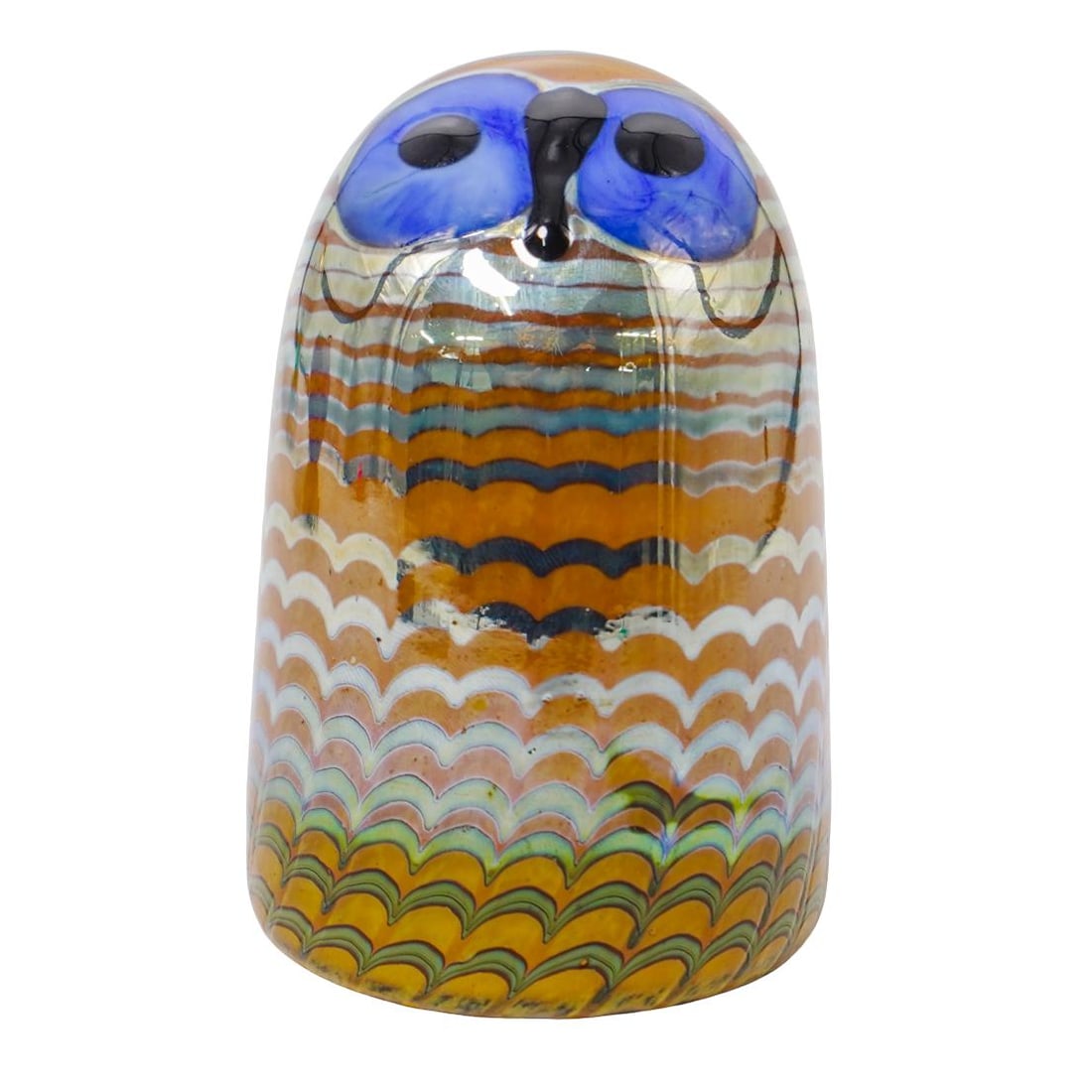 Oiva Toikka (1931-2019, Finnish) x Iittala Glass Owl Sculpture: Oiva Toikka (1931-2019, Finnish) x Iittala Glass Owl Sculpture20th-21st century, FinlandOiva Toikka (b. 1931 d. 2019, Finnish) hand-painted glass owl sculpture for Iittala (est. 1881, Finland). Signed