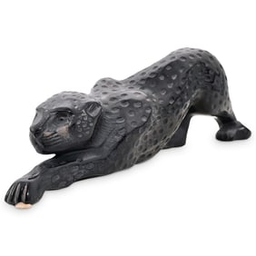 Lalique French Art Glass "Zelia" Panther Sculpture