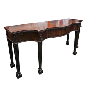 English Mahogany Regency Console Table