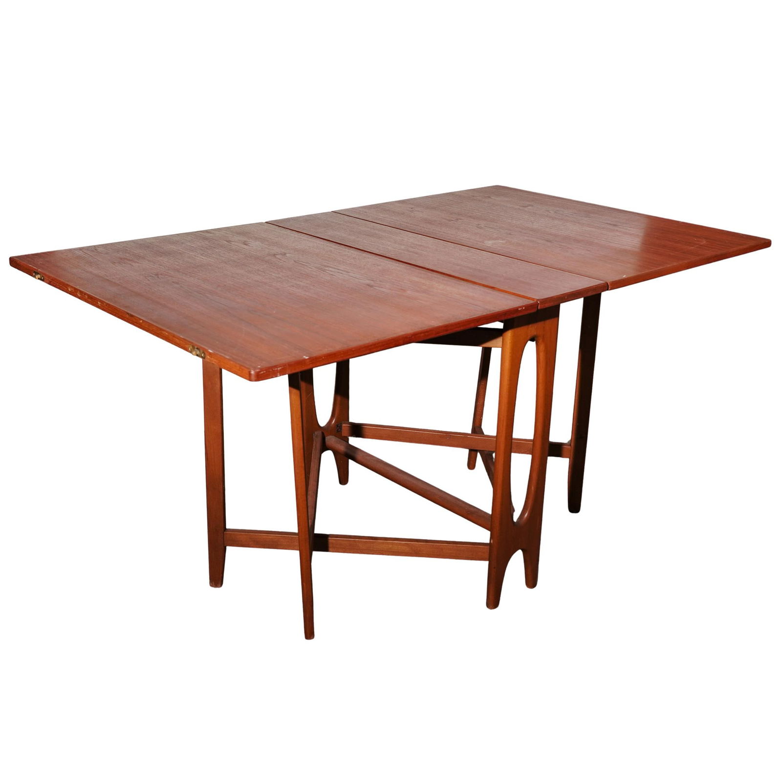 MCM Norwegian Oak Two-Leaf Folding Table (1 of 7)