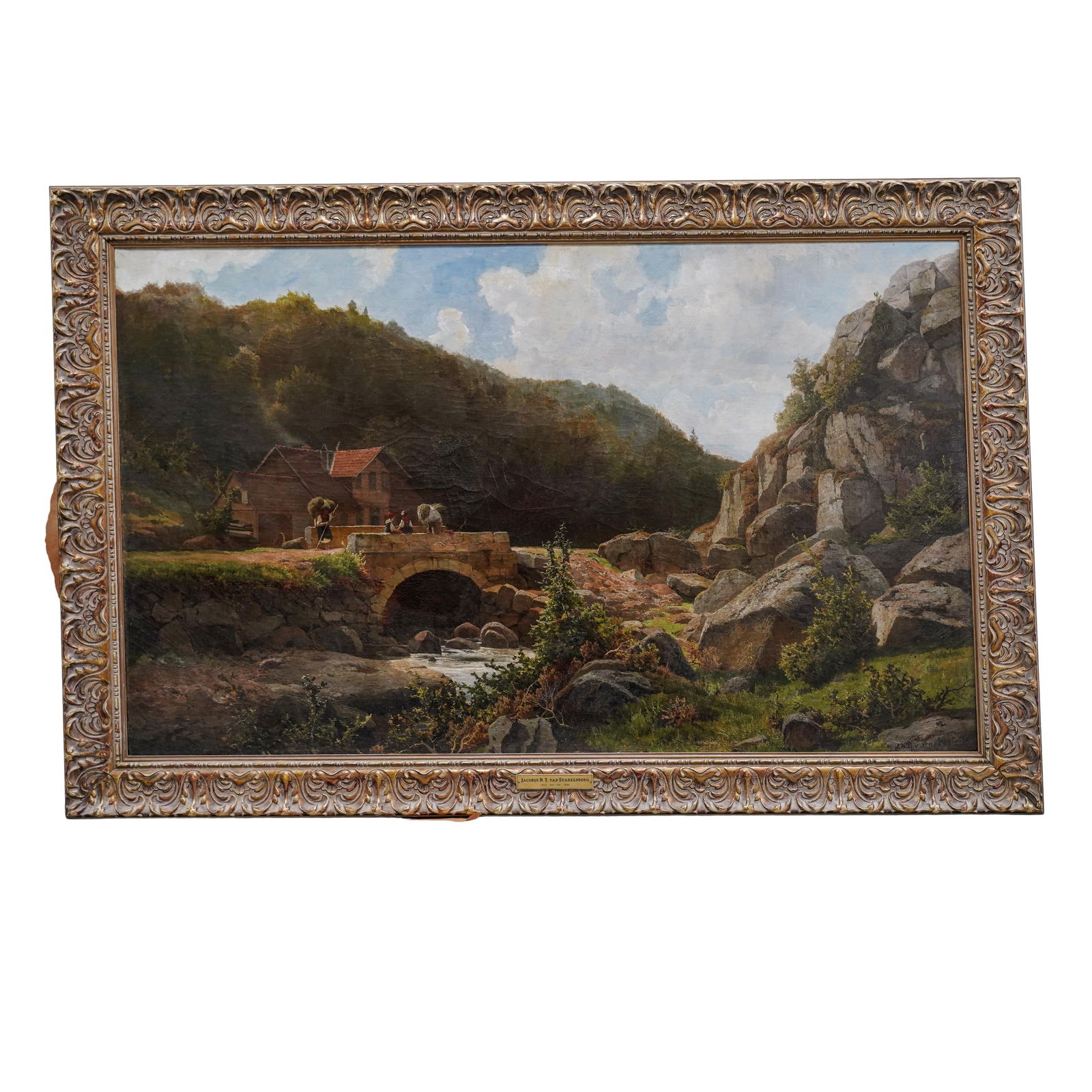 Large Jacobus NT Van Starkenborg (1822-1895, Dutch) Pastoral Oil on Canvas (1 of 6)