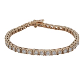 18k Gold and Diamond Tennis Bracelet