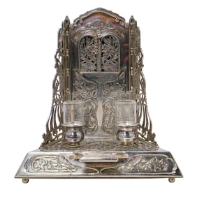 Judaica Sterling Silver Shabbat Candle Holder