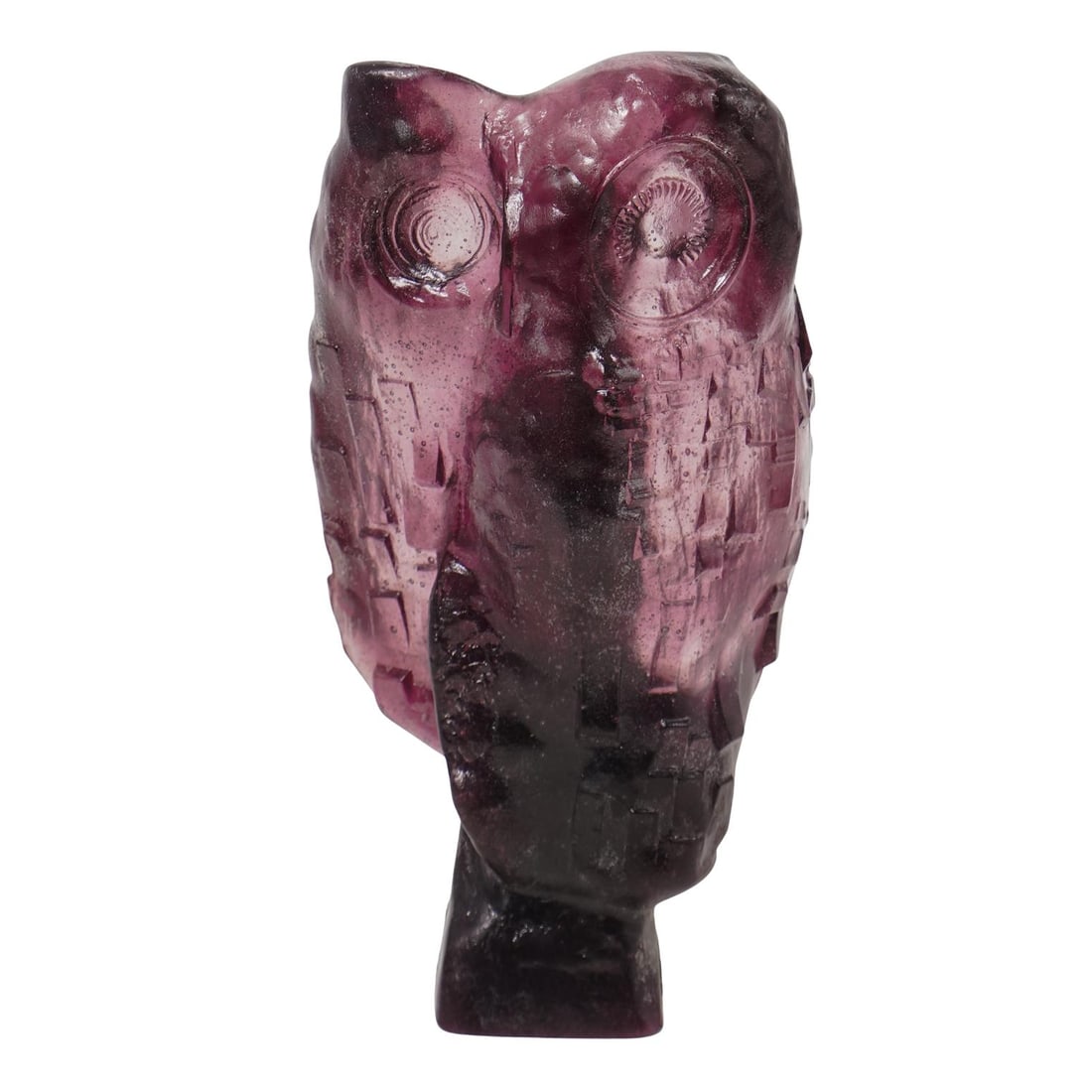 Daum France 1st Ed. Crystal Owl Sculpture by Mauricio Legendre (1 of 6)