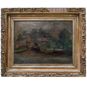 Signed "A.A. Williams" Oil on Canvas Landscape