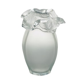 Lalique Crystal 'Saint Barth' Flower Vase