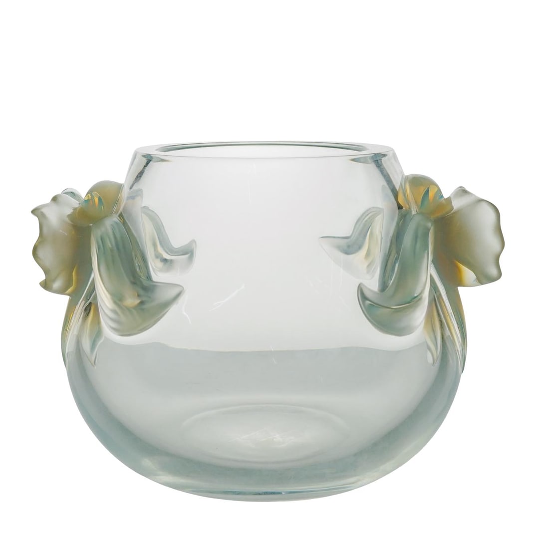 Lalique Crystal "Orchidee" Flower Vase (1 of 5)