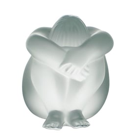 Lalique Frosted Crystal "Nabhi" Nude Figurine
