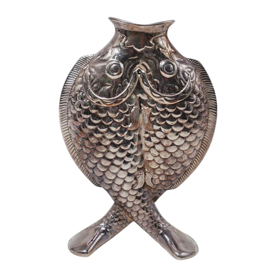 Christofle Silver-Plated "Deux Poissons" Fish Vase (1 of 7)