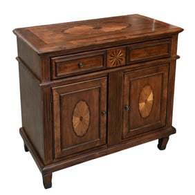 Continental Style Marquetry Inlaid Wooden Cabinet