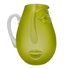 Iestyn Davies (act. 20th-21st cent, UK) "Blowzone" Glass Cubist Pitcher
