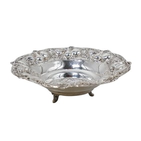 Sterling Silver Strawberry Repousse Dish