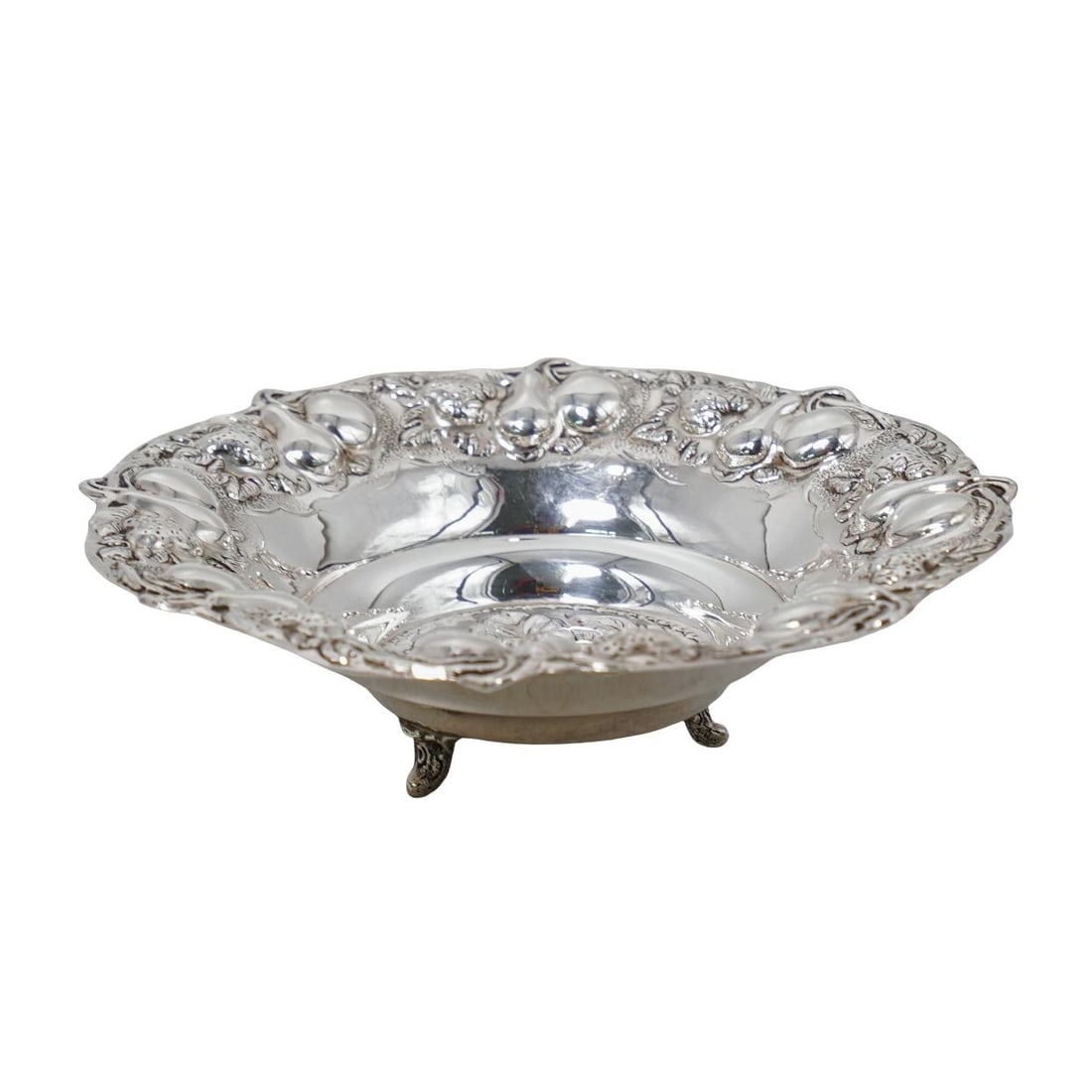 Sterling Silver Strawberry Repousse Dish (1 of 6)
