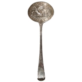 English Reticulated Sterling Silver Spoon