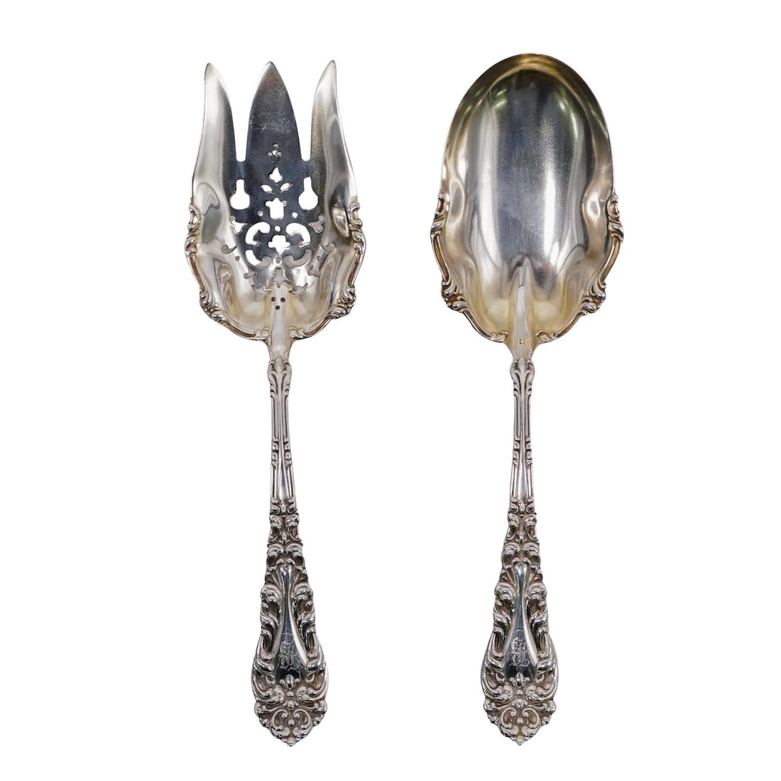 Pair of Frank M Whiting Sterling Fish Flatware (1 of 12)