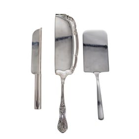 (3 Pc) Butler's Crumbers and Server Server from Tiffany & Co, St. Hilaire, WMF