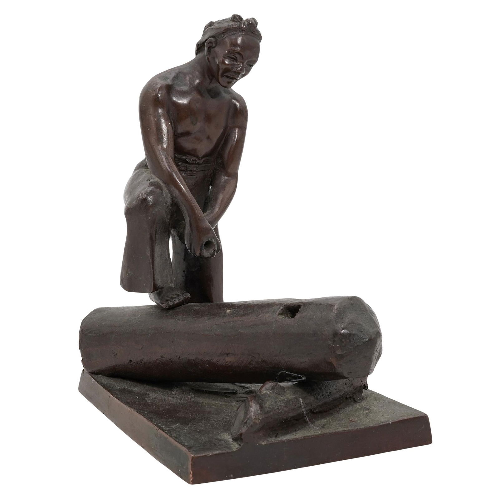 Kinichiro Ishikawa (Japanese, 1871-1945) Bronze Figural Sculpture (1 of 5)