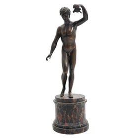 Bronze Neoclassical Male Nude Statuette