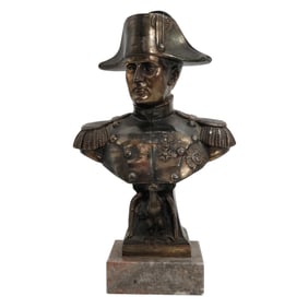 "A. Jourdan" Metal Napoleon Bust