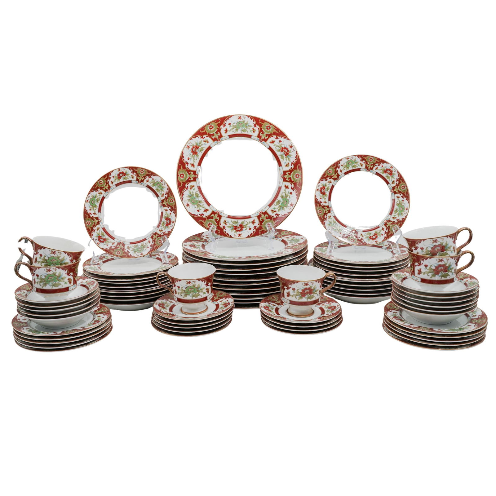 (69 Pc) Sango Porcelain "Kyoto" Dinnerware Set (1 of 9)