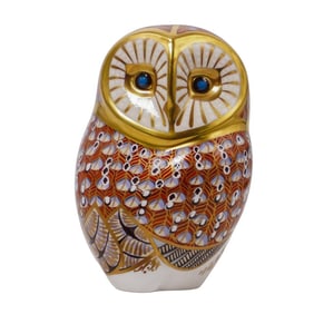 Royal Crown Derby Barn Owl Paperweight