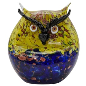 Murano Art Glass Owl Sculpture