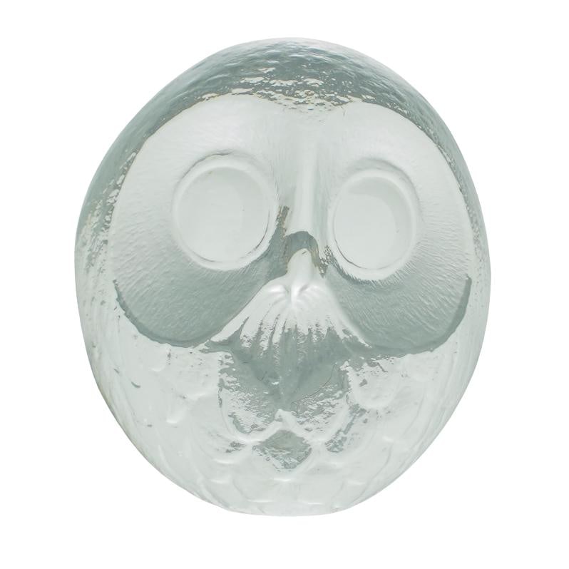 Mats Jonasson "Uggla - The Owl" Art Glass Paperweight: Mats Jonasson "Uggla - The Owl" Art Glass Paperweight Sweden, 20th Century. Mats Jonasson "Uggla - The owl" Art Glass Paperweight. "Uggla - the owl" was made in Sweden’s famous Maleras Glassworks, b