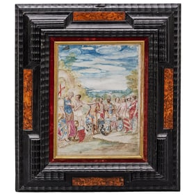 18th Cent. Italian Watercolor on Parchment
