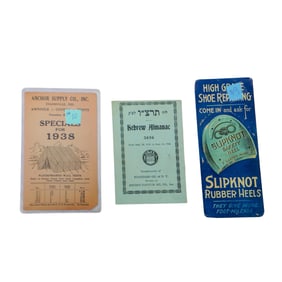 (3 Pc) Rare 1930's Historic Advertising Collectibles Grouping