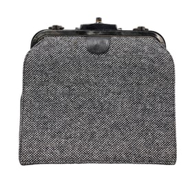 Bottega Veneta Black Tweed Handbag