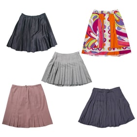 (5 Pc) Designer Chloe, Pucci, Feraud & Other Skirts Grouping