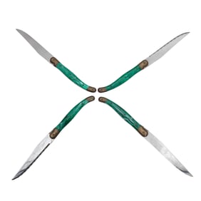 (4 Pc) Laguiole Artisan French Table Knives