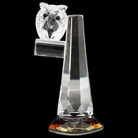 Miniature Crystal Owl Figurine