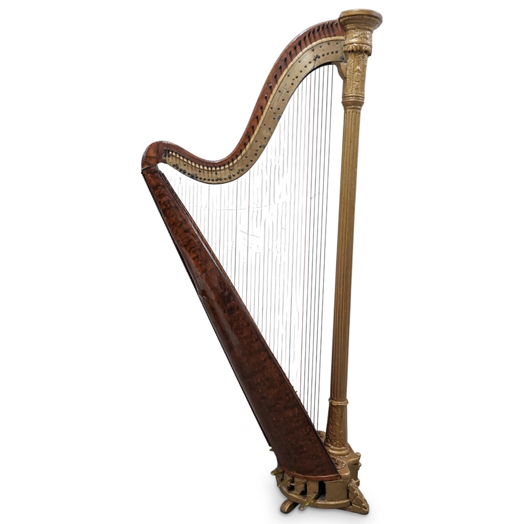 19th C. Sebastien Erard Gothic Concert Harp