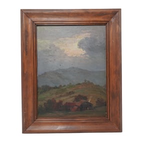 Amedeo Merello (Italian, 1890) Landscape Oil Painting