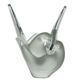 Lalique "Sylvie" Doves Crystal Vase