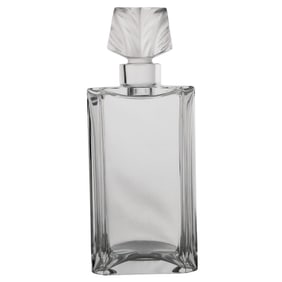 Lalique Style Crystal Decanter