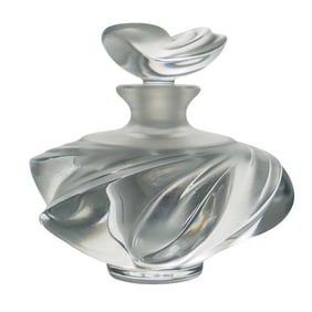 French Lalique Crystal 'Samoa' Perfume Bottle