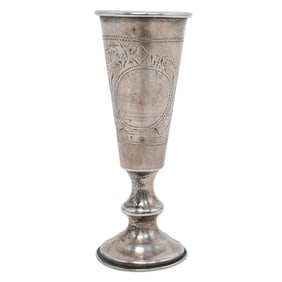 Antique Russian Silver Kiddush Cup