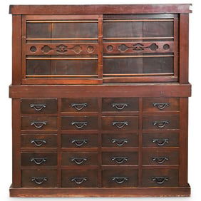 Korean Wooden Apothecary Cabinet