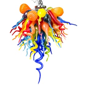 Chihuly Style Murano Glass Chandelier