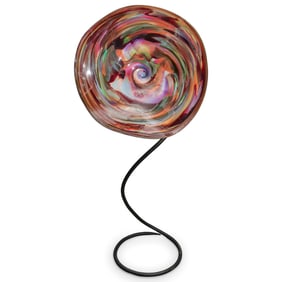 David Goldhagen (American, 20th c.) Art Glass Floor Lamp