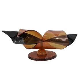 Shlomi Haziza (20th Cent) Acrylic Abstract Sculpture