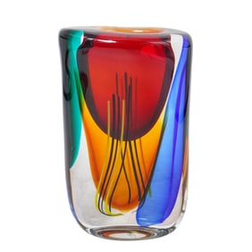 Giuliano Tosi (Italian, B. 1942) Murano Glass Vase