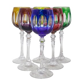 (6 Pc) WFM Crystal Wine Glasses