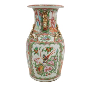 Antique Chinese Famille Rose Porcelain Vase